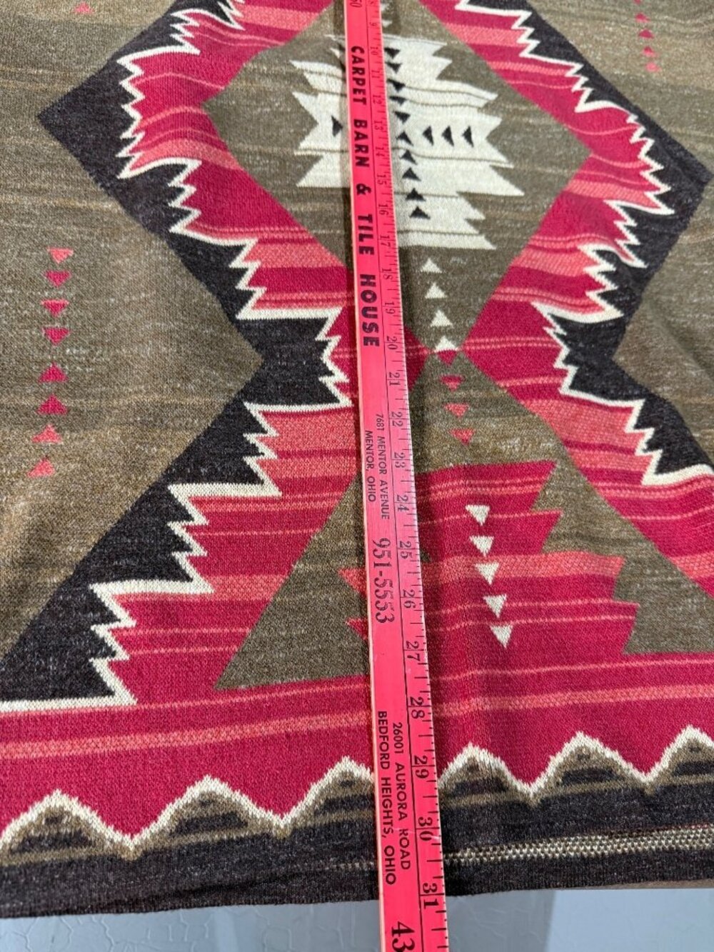 Lauren Ralph Black Label Womens Skirt 3X Aztec Southwestern Print Brown Red - Picture 11 of 12
